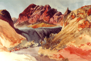 Mountain Desert Scene